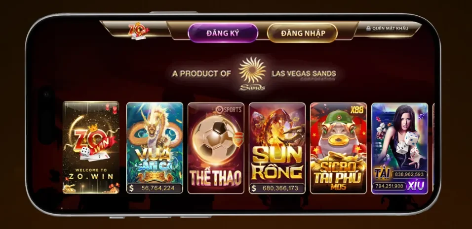 Đa dạng sản phẩm tại zowin